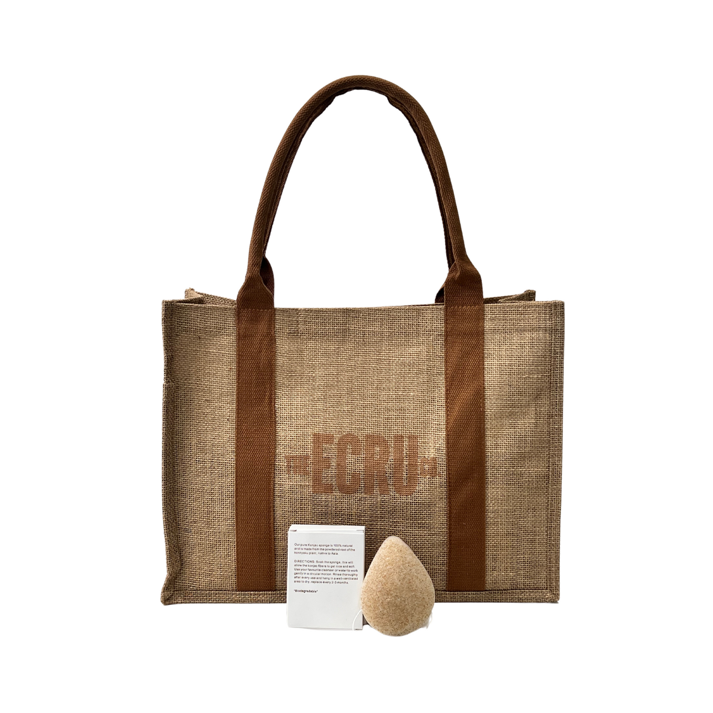 WALNUT SEED AND KONJAC SPONGE + TOTE