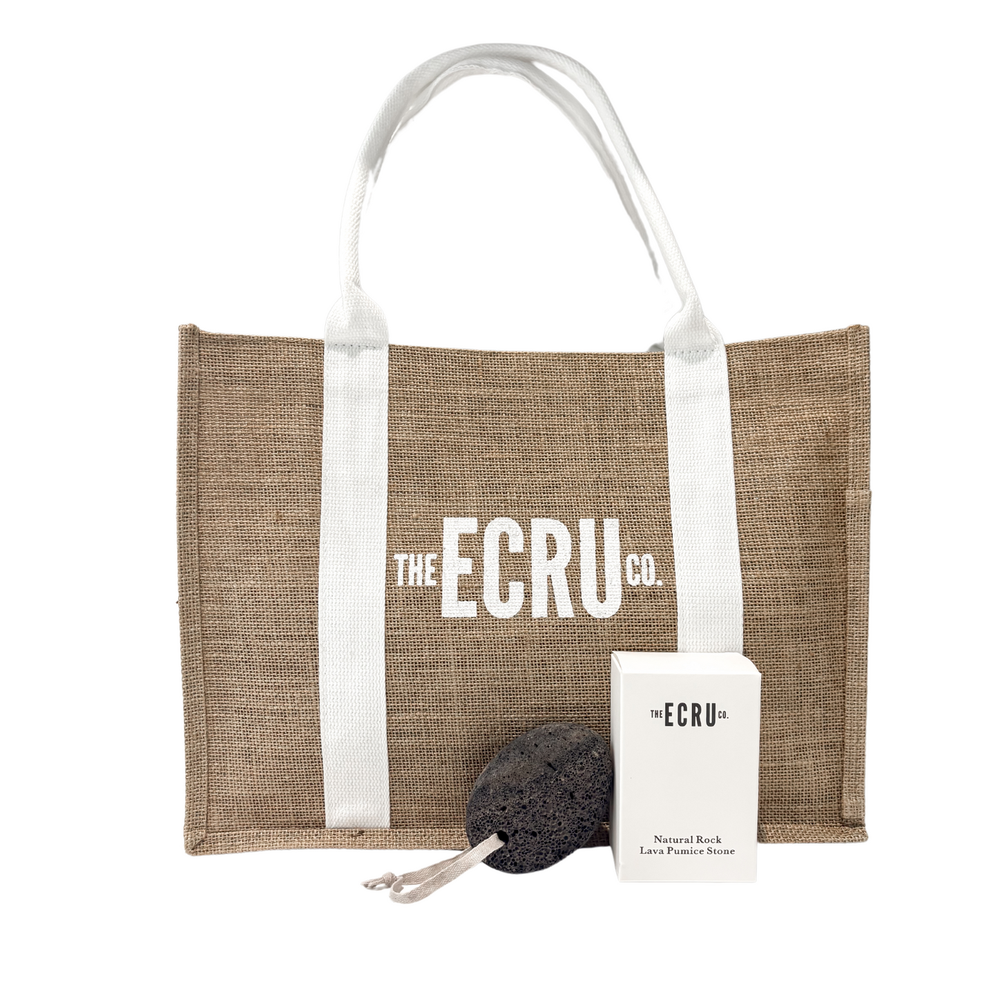 VOLCANIC LAVA PUMICE STONE + TOTE