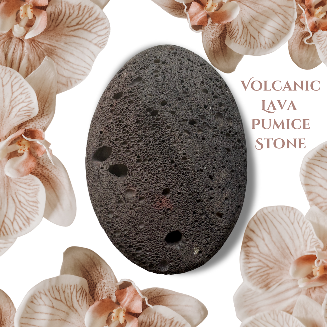 VOLCANIC LAVA PUMICE STONE + TOTE